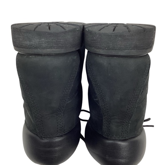 Timberland Nubuck Leather Prima-loft Combat Hiking Mid Boots Black - Picture 8 of 11
